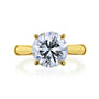 3.49 carat round natural diamond on a solitaire ring design