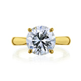 3.49 Carat Natural Diamond Solitaire Franz Ring (GIA)