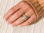 Pairing the Diamond Puff Band to the 5.84 Carat Natural Diamond Ritz Ring