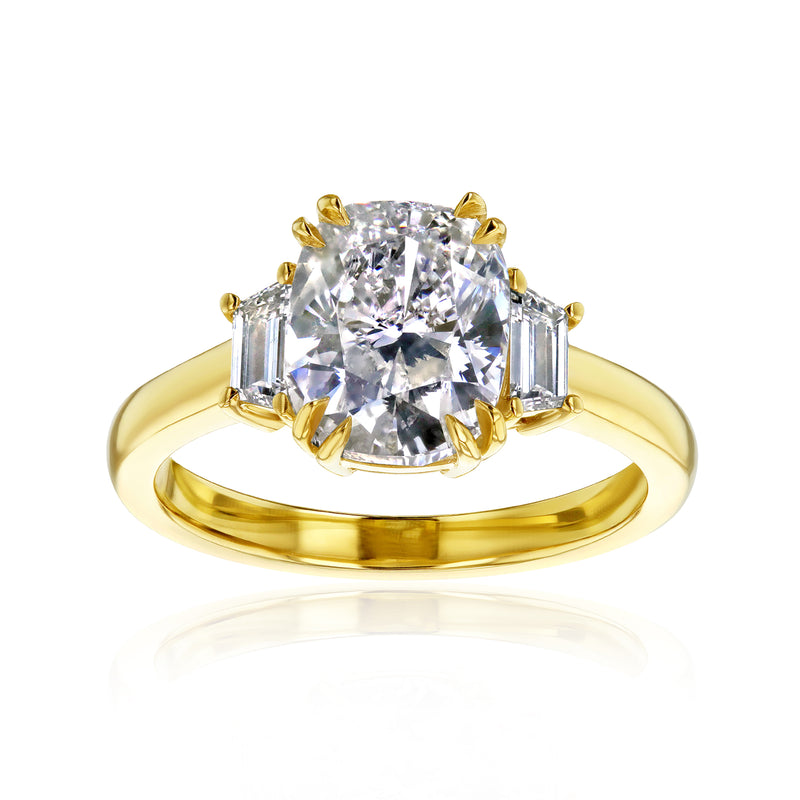 3.32 Carat Natural Diamond 3-Stone Meghan Ring (IGI)
