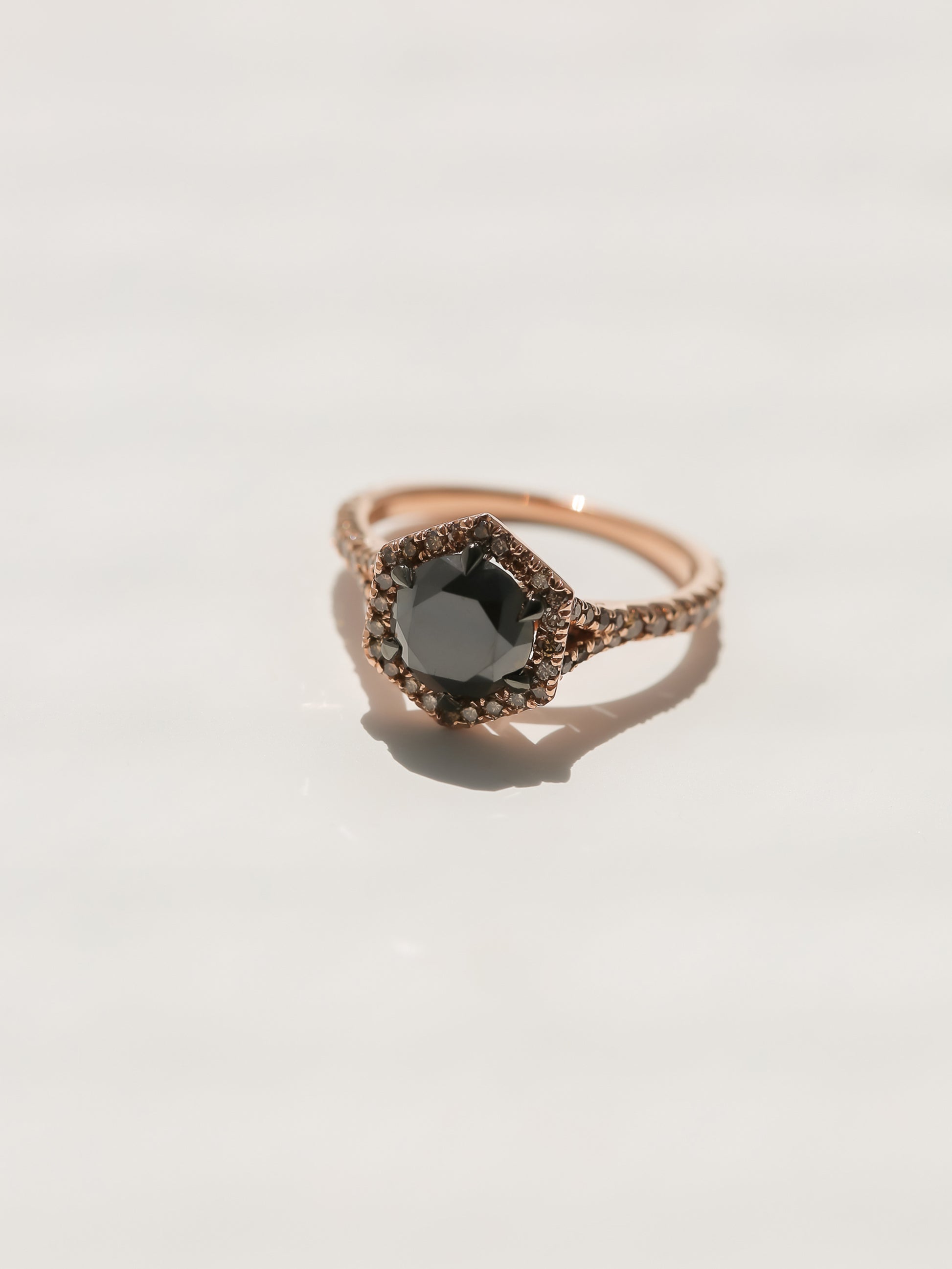 2.37 Carat Black Diamond Jinx Ring