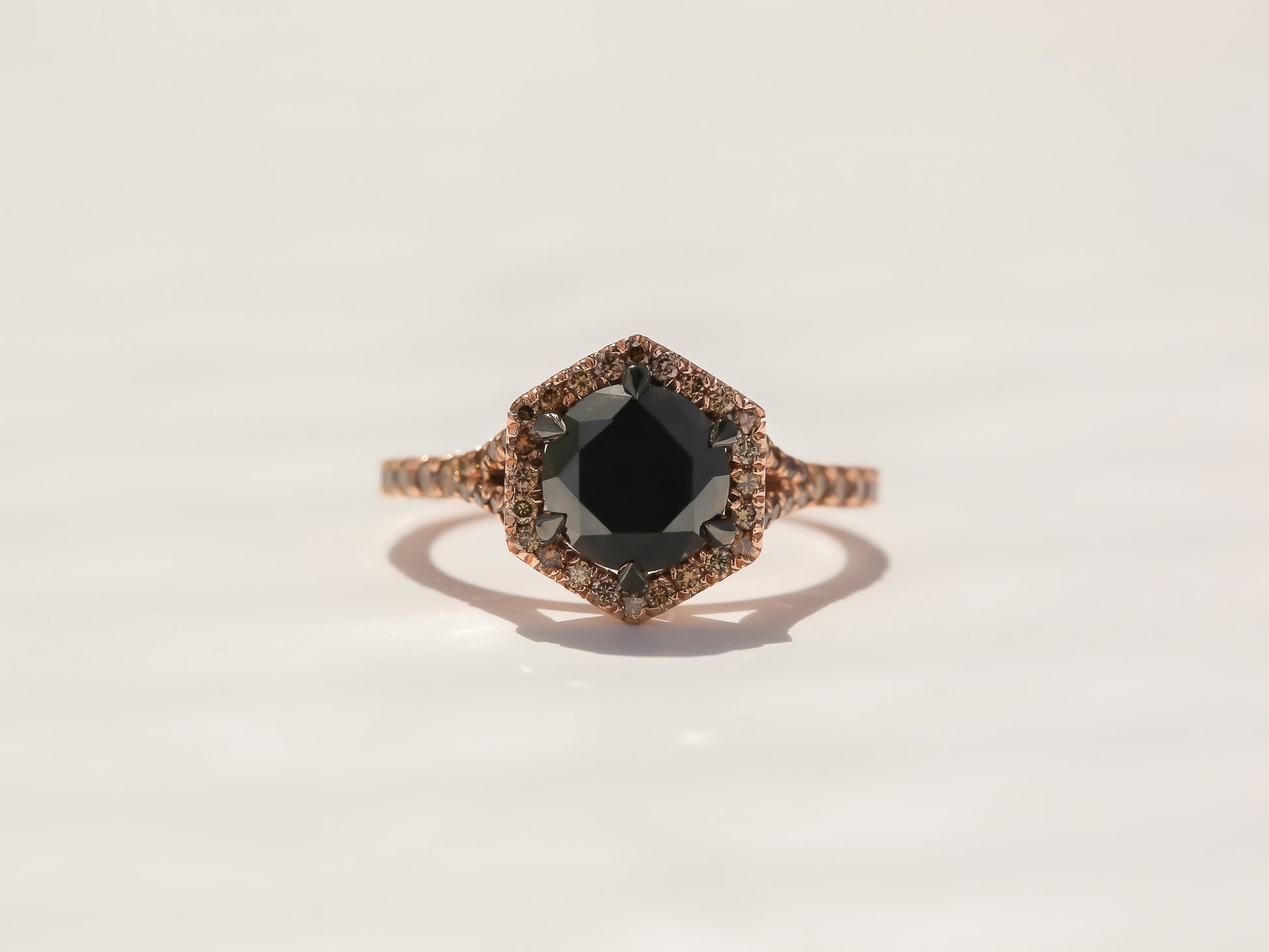 2.37 Carat Black Diamond Jinx Ring