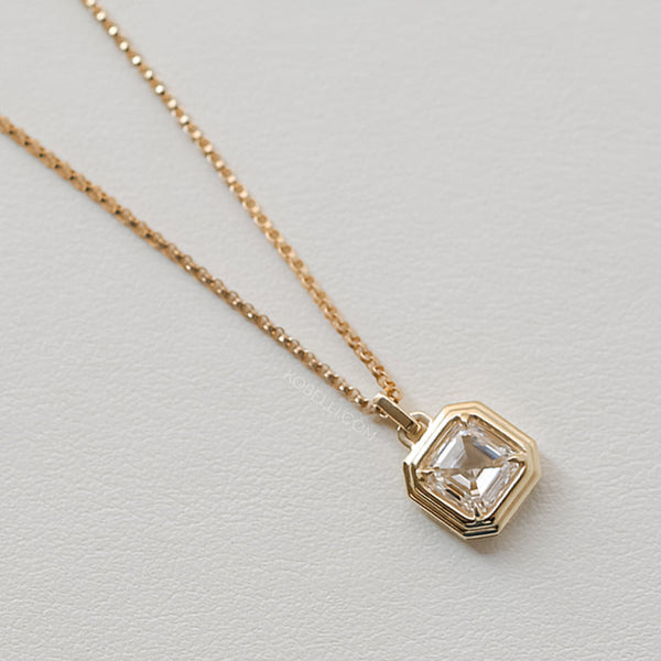 Kobelli Square Diamond Necklace