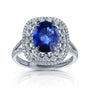 3.9 Carat Natural Sapphire & Diamond Celes Ring