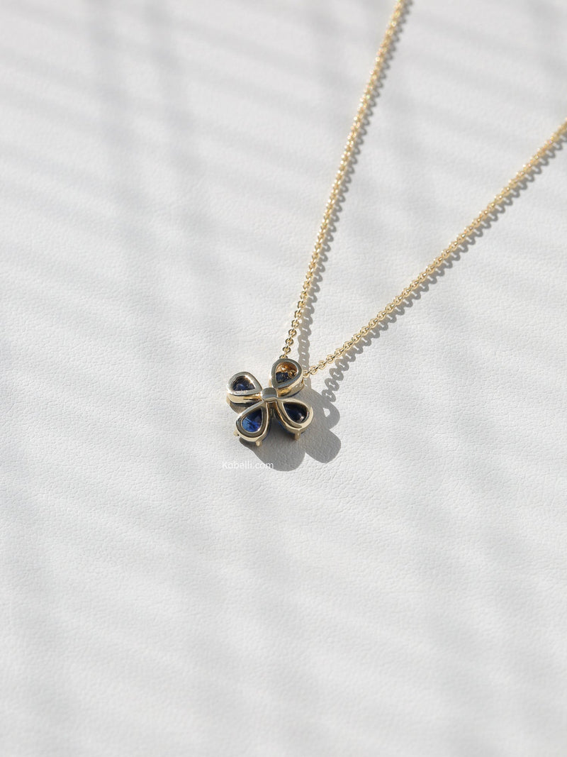 Kobelli Sapphire Flower Necklace