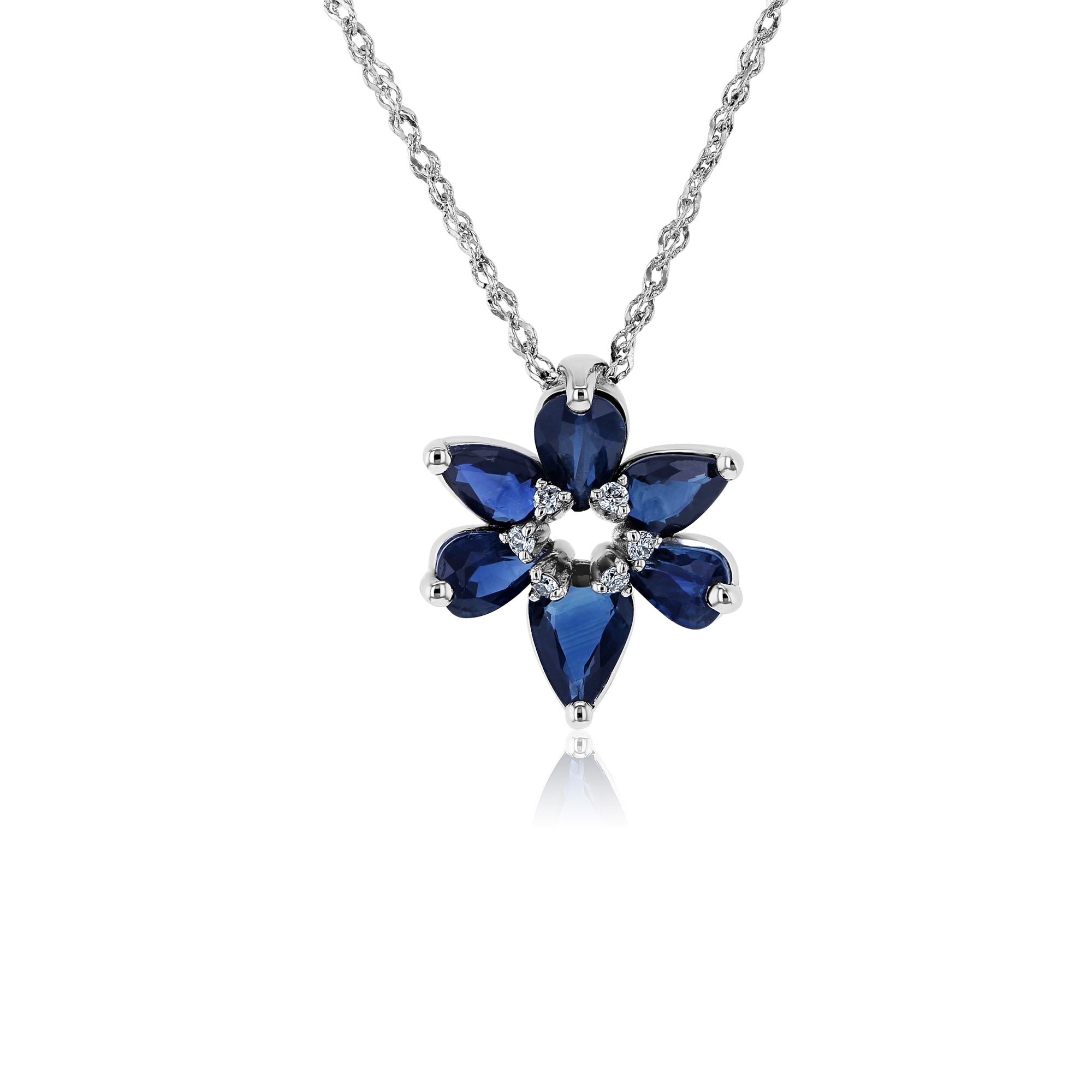 1.75 Carat Dark Sapphire Leia Necklace