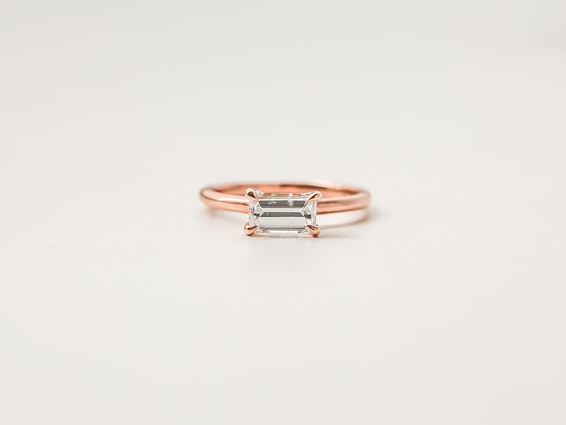 Kobelli Diamond Emerald-cut Diamond Ring