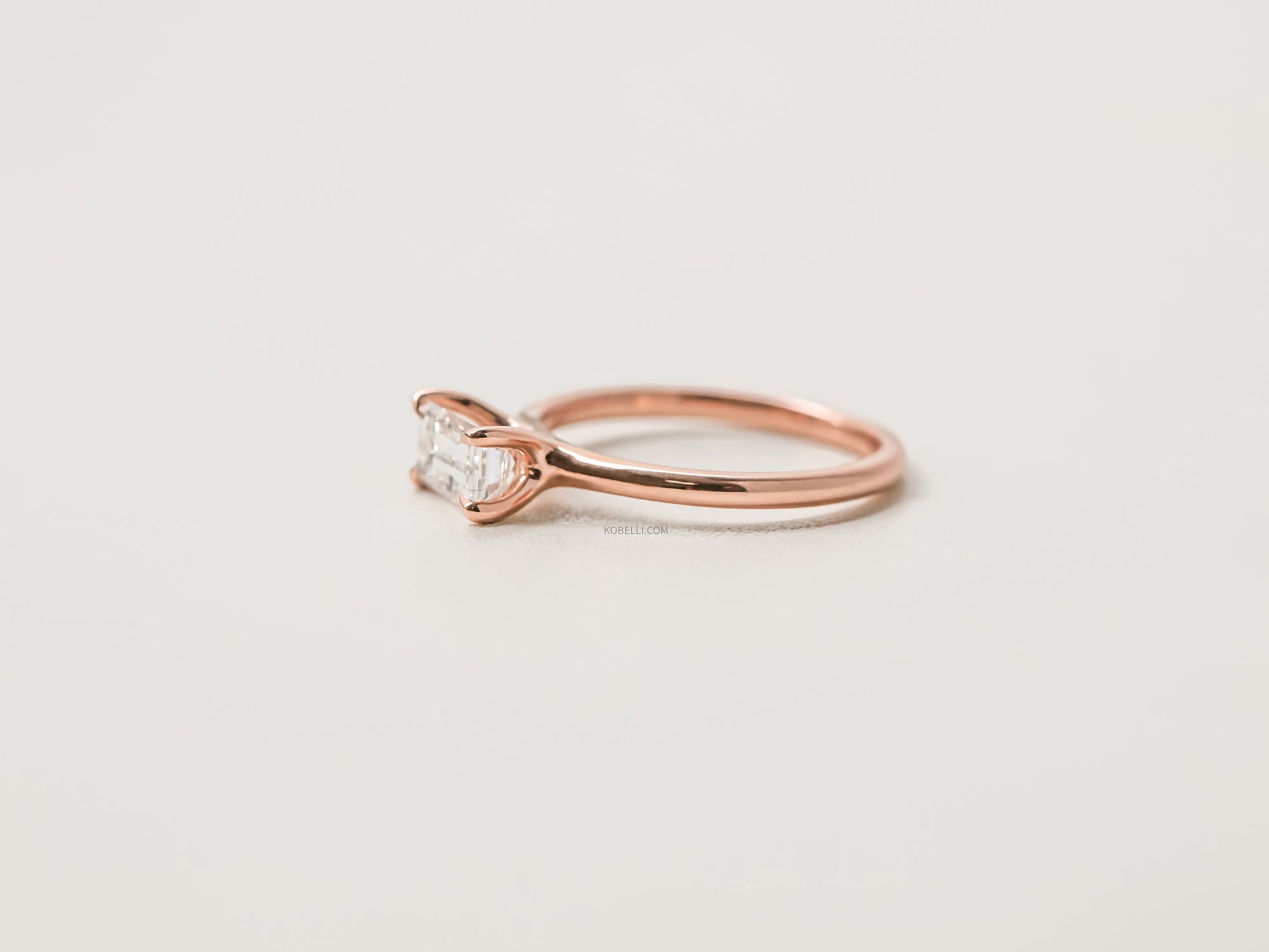 Kobelli Diamond Emerald-cut Diamond Ring