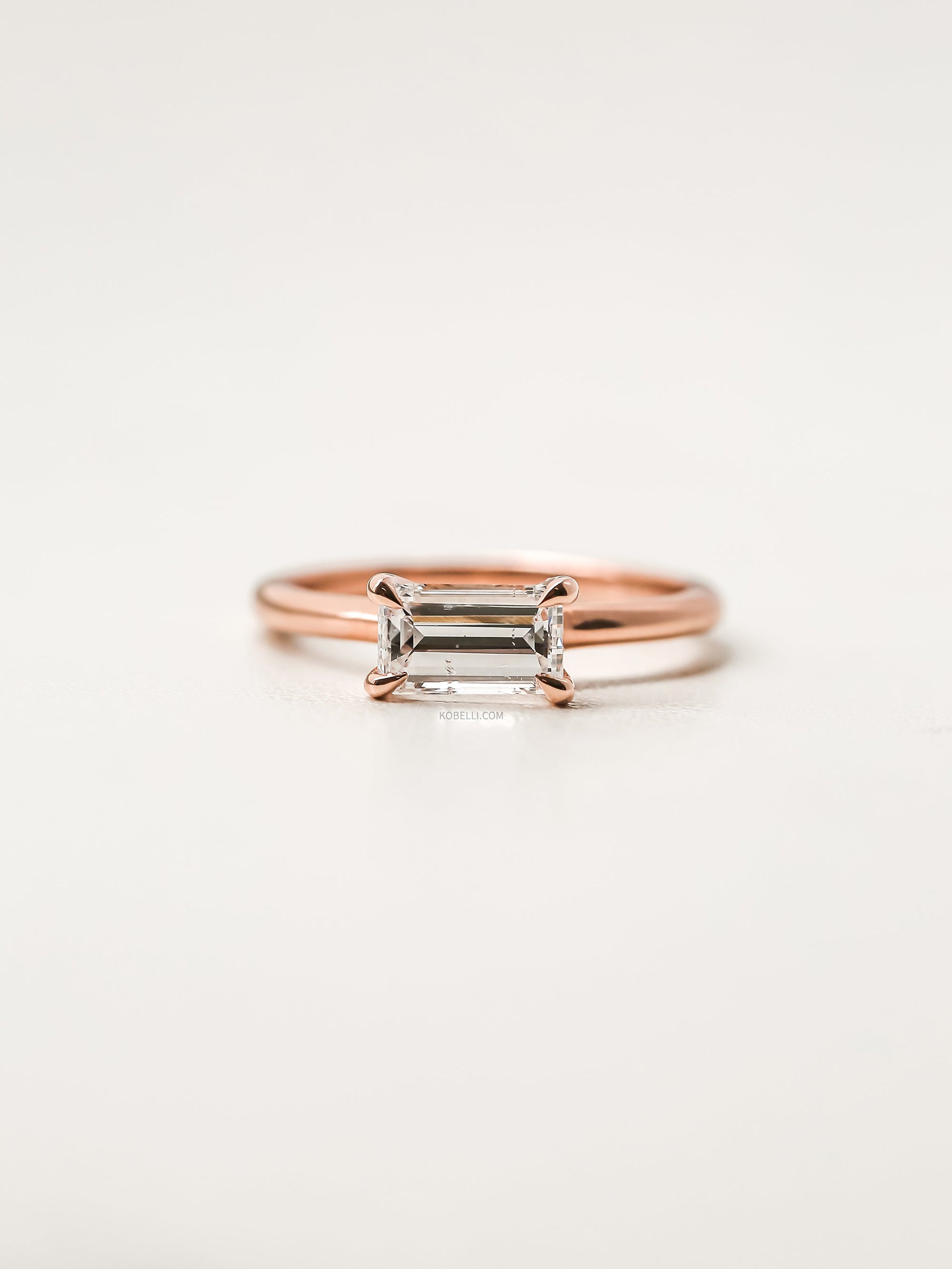 Kobelli Diamond Emerald-cut Diamond Ring