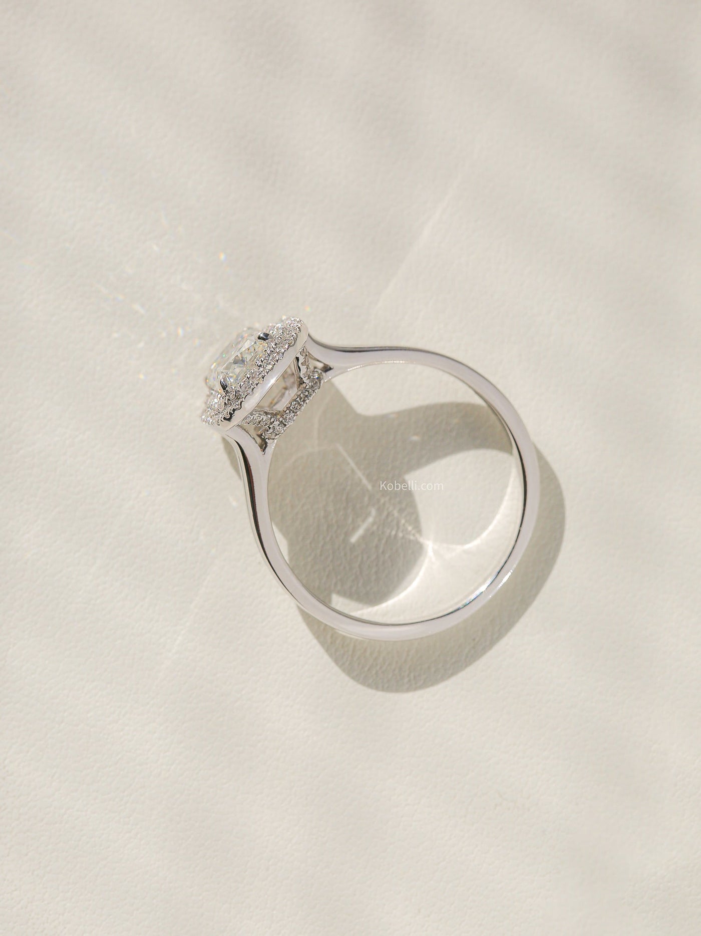 Kobelli 1.60 Carats TDW Radiant Brilliant Diamond Double