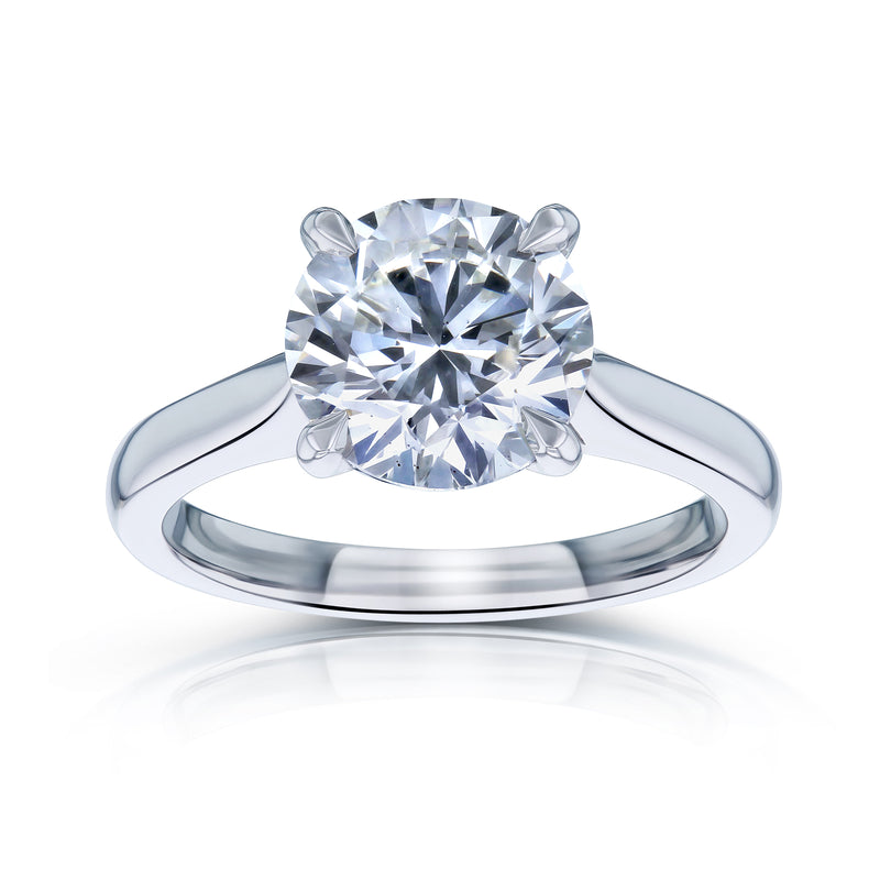 3 Carat Natural Diamond Solitaire Excellent Ring (GIA)