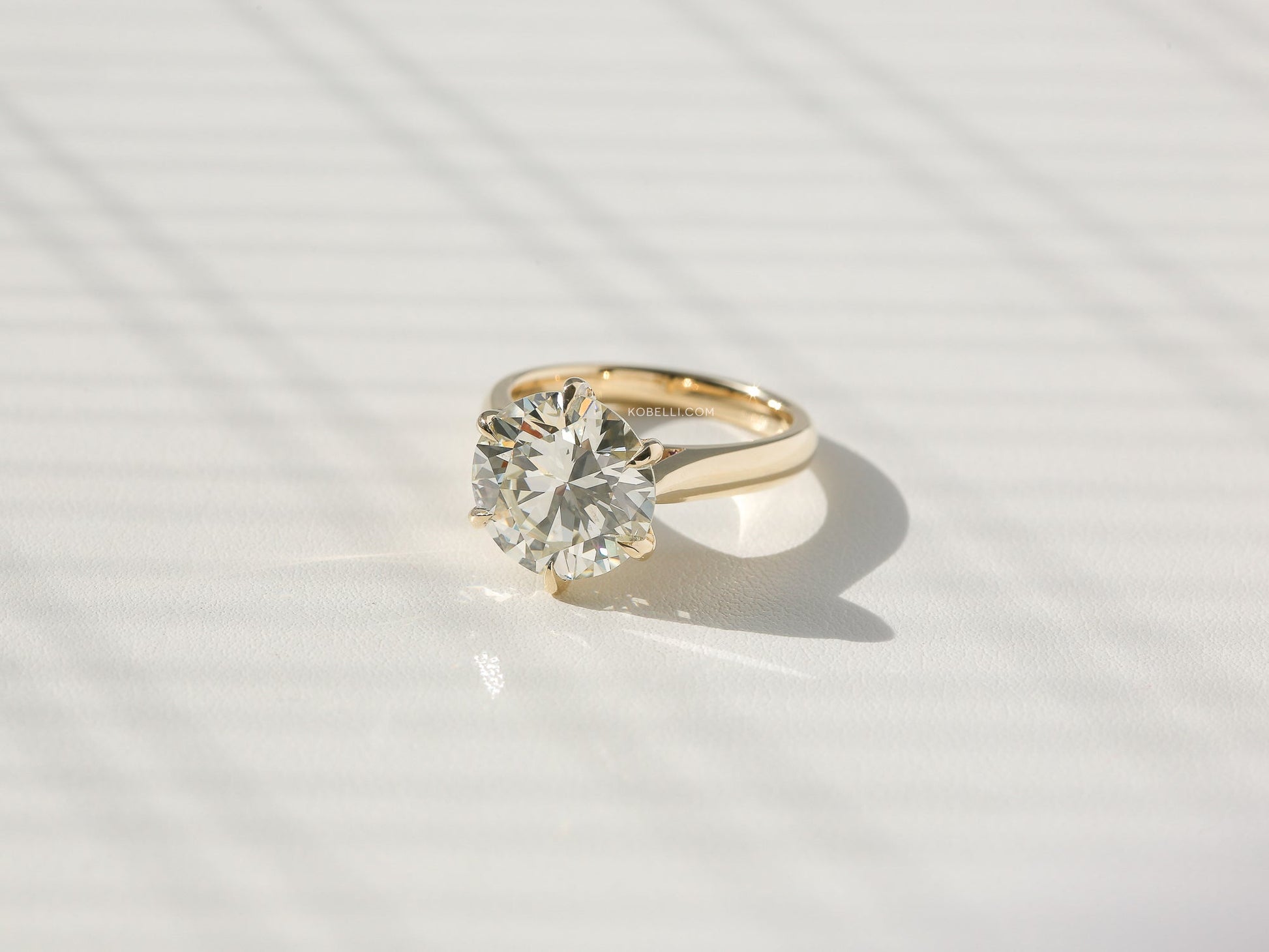 Kobelli GIA Certified Round Brilliant 5.55 Carat Diamond Ring