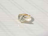 Anel de diamante redondo brilhante de 5,55 quilates certificado Kobelli gia