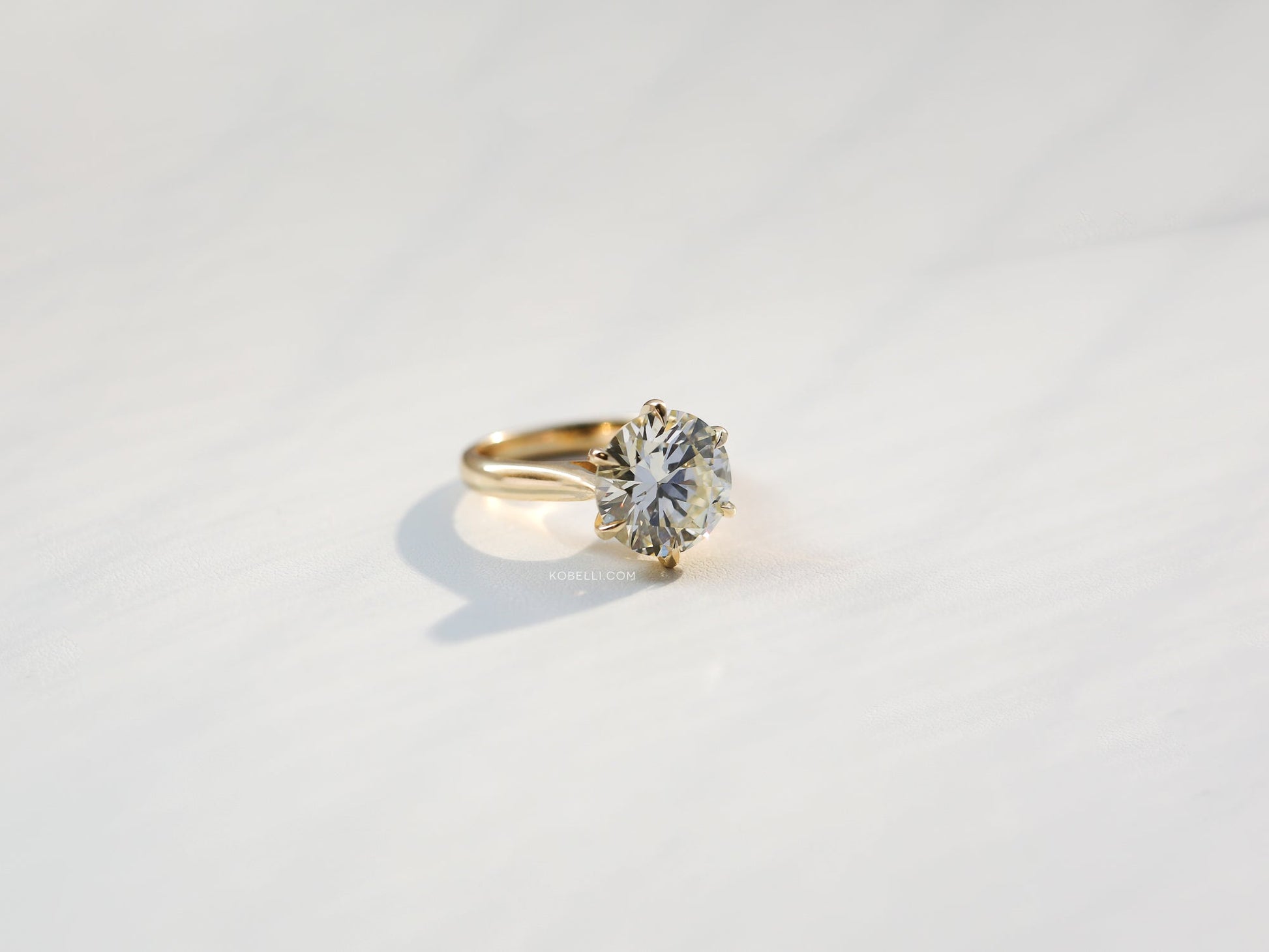 Kobelli GIA Certified Round Brilliant 5.55 Carat Diamond Ring