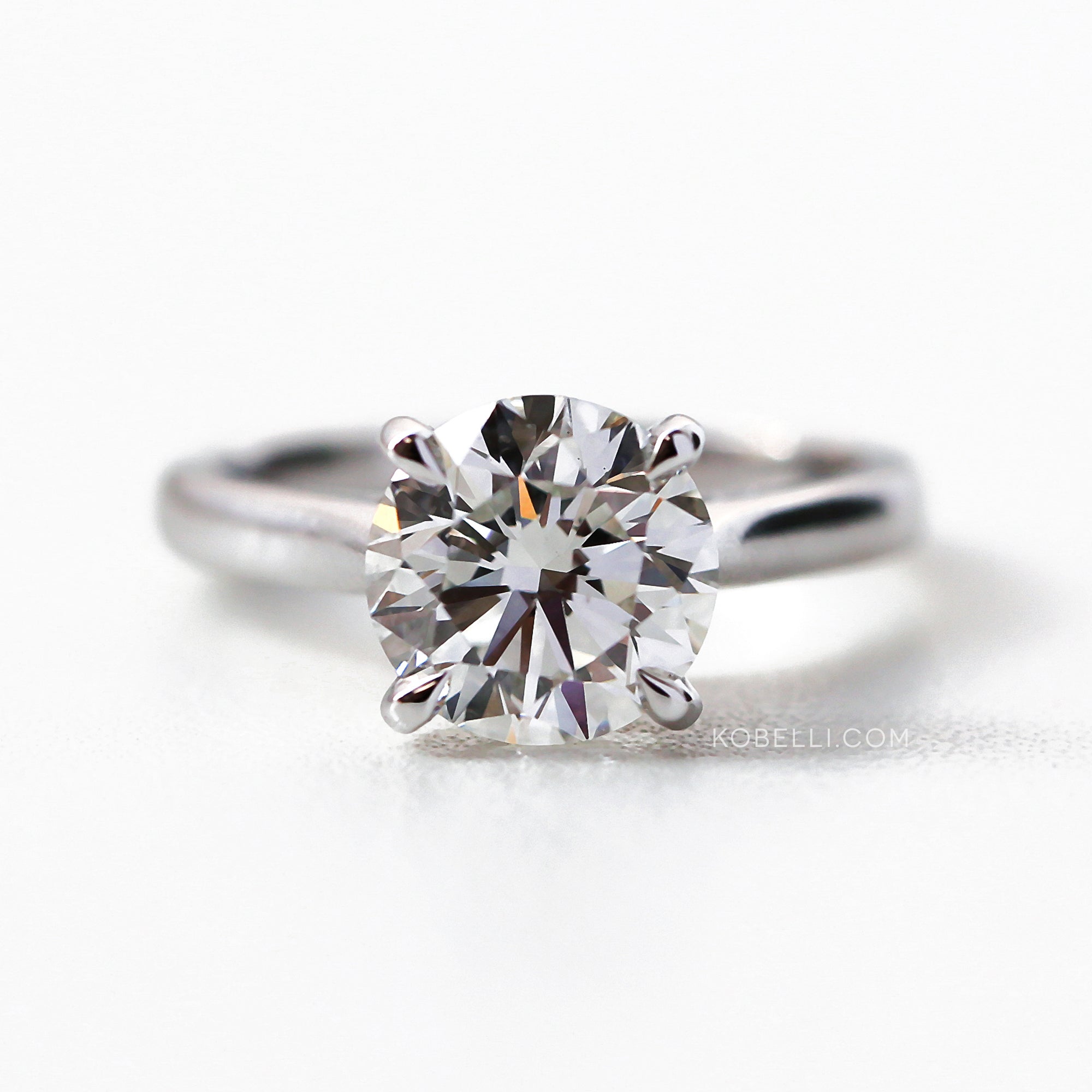 Kobelli GIA Certified Round Brilliant 3.00 Carat Diamond Ring