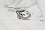 Anel de diamante redondo brilhante de 3,00 quilates com certificação Kobelli gia