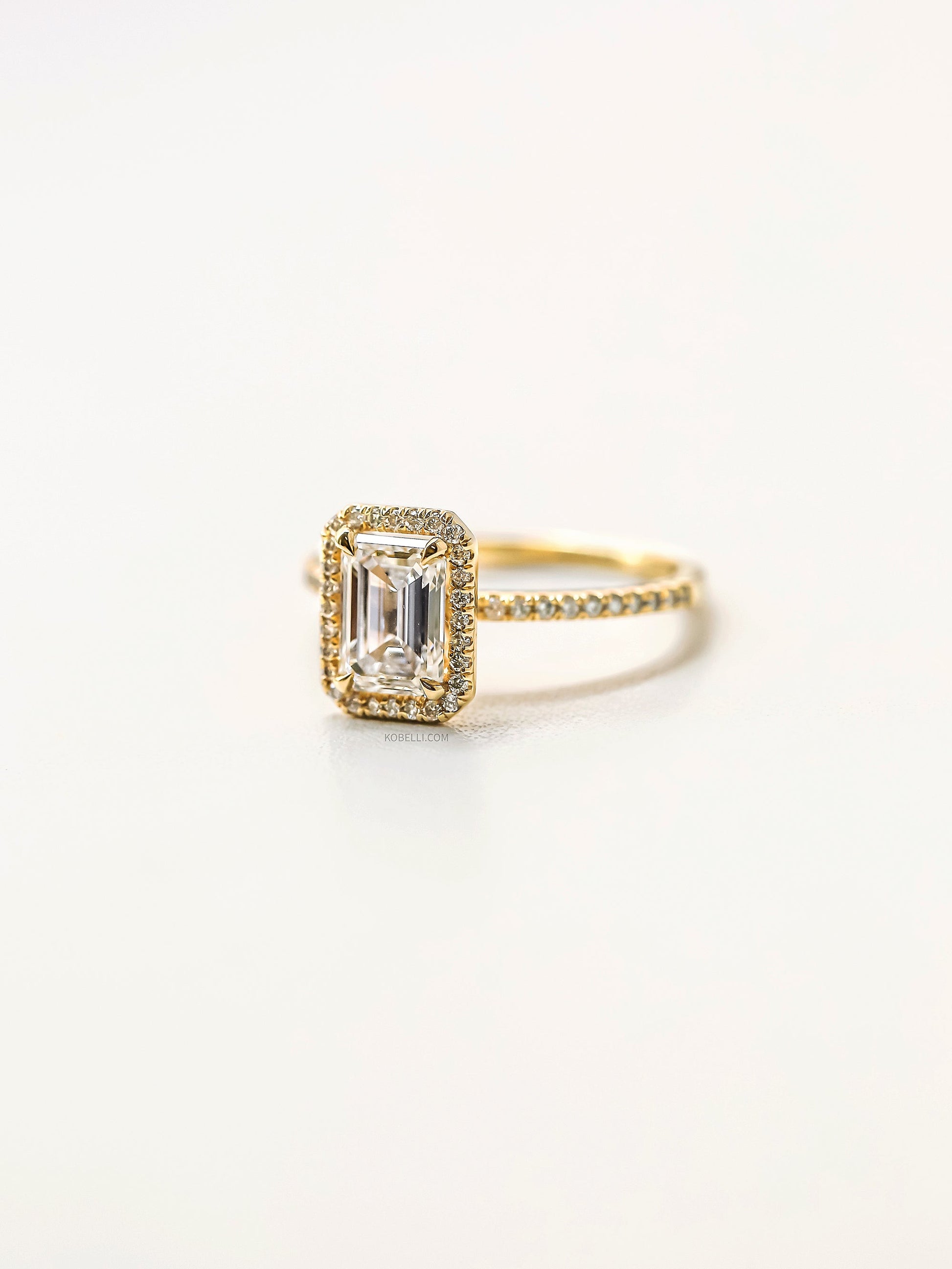 Kobelli Emerald Diamond Engagement Ring