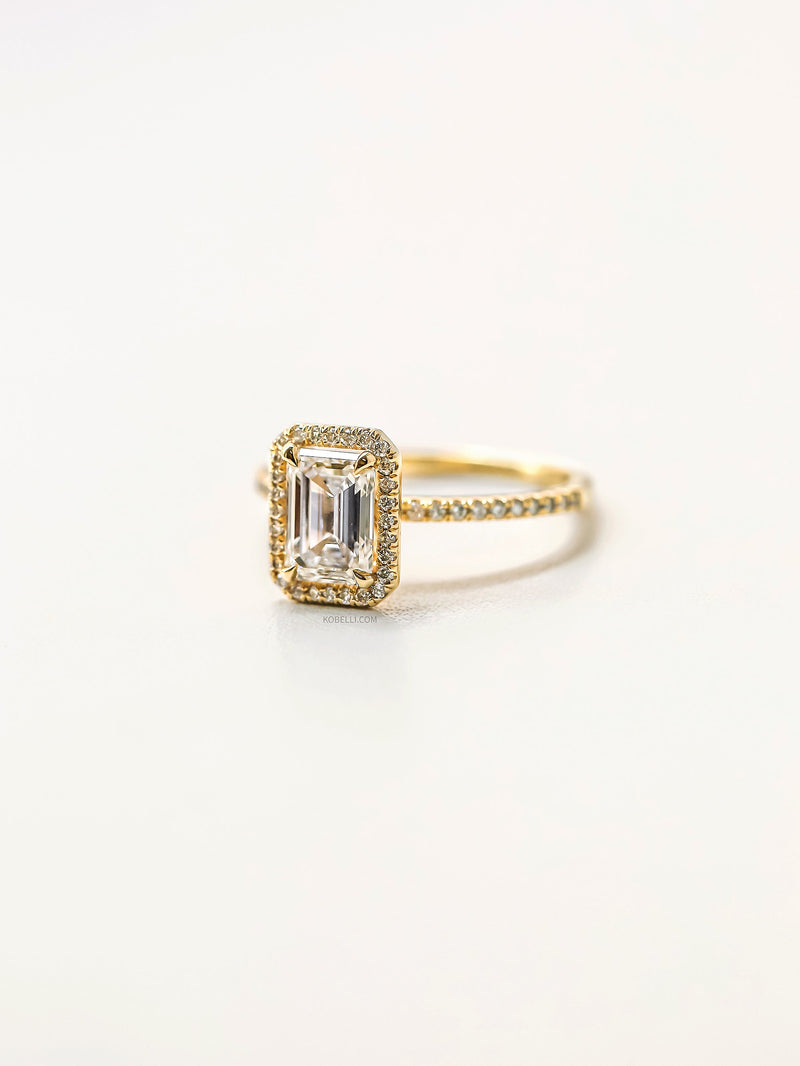 Kobelli Emerald Diamond Engagement Ring