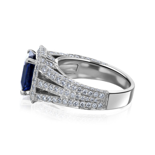 6.3 Carat Sapphire Neptune Ring