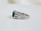 6.3 Carat Sapphire Neptune Ring