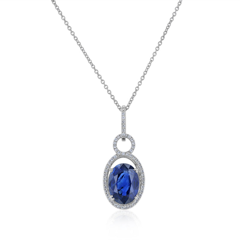 Kobelli Sapphire & Diamond Necklace