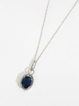 8.4 Carat Natural Diamond Sapphire Neptune Necklace