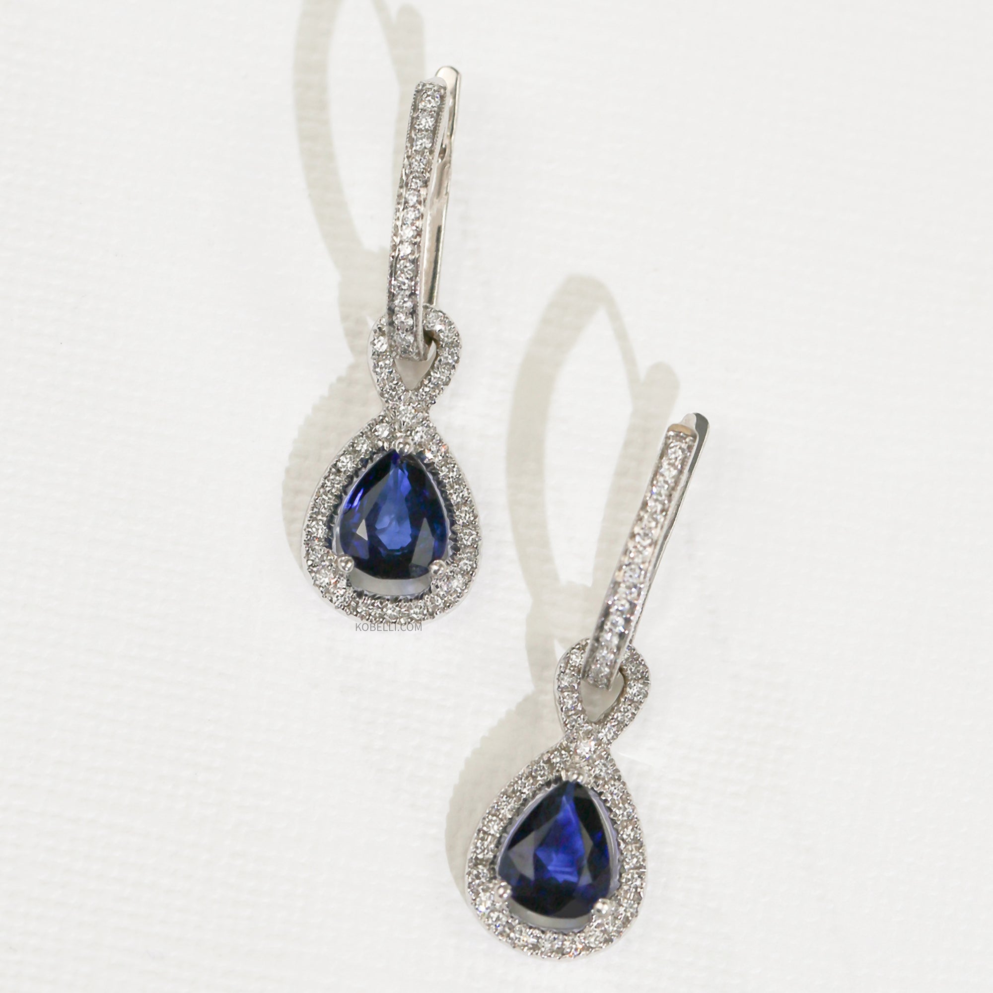 3.46 Carat Sapphire Neptune Earrings
