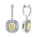 6.21 Carat Yellow Diamond Liora Dangles