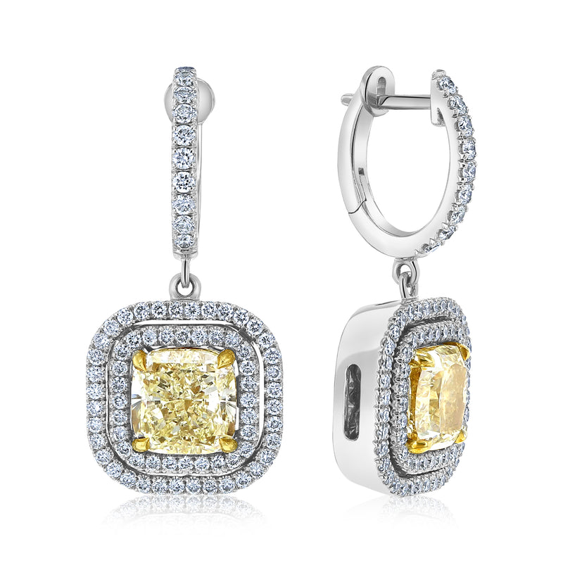 Liora Yellow Diamond Dangles