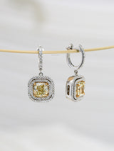 6.21 Carat Yellow Diamond Liora Dangles