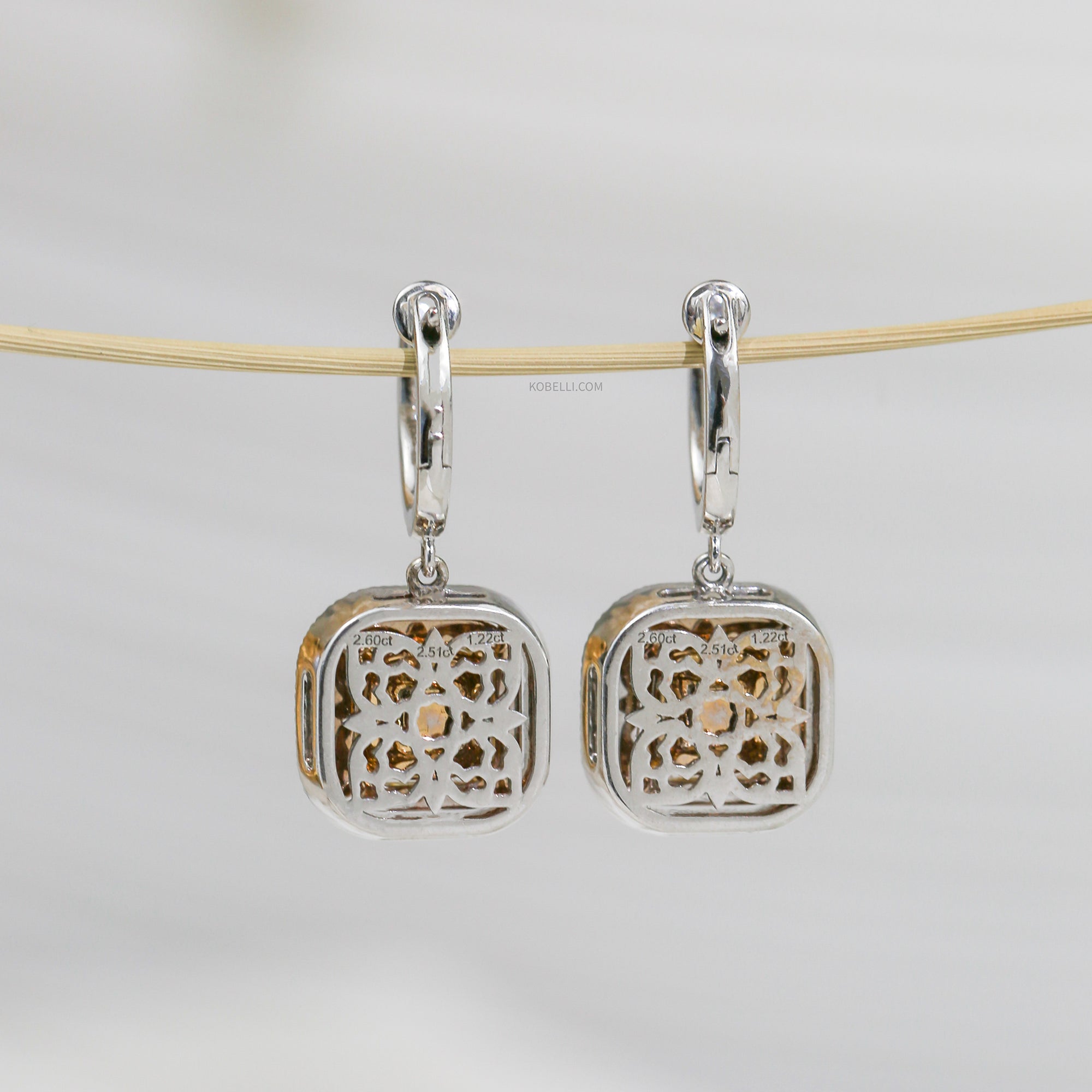 6.21 Carat Yellow Diamond Liora Dangles