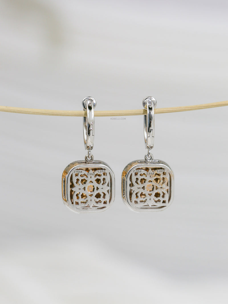 Liora Yellow Diamond Dangles