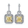 Fancy Yellow Diamond Meira Dangle Earrings