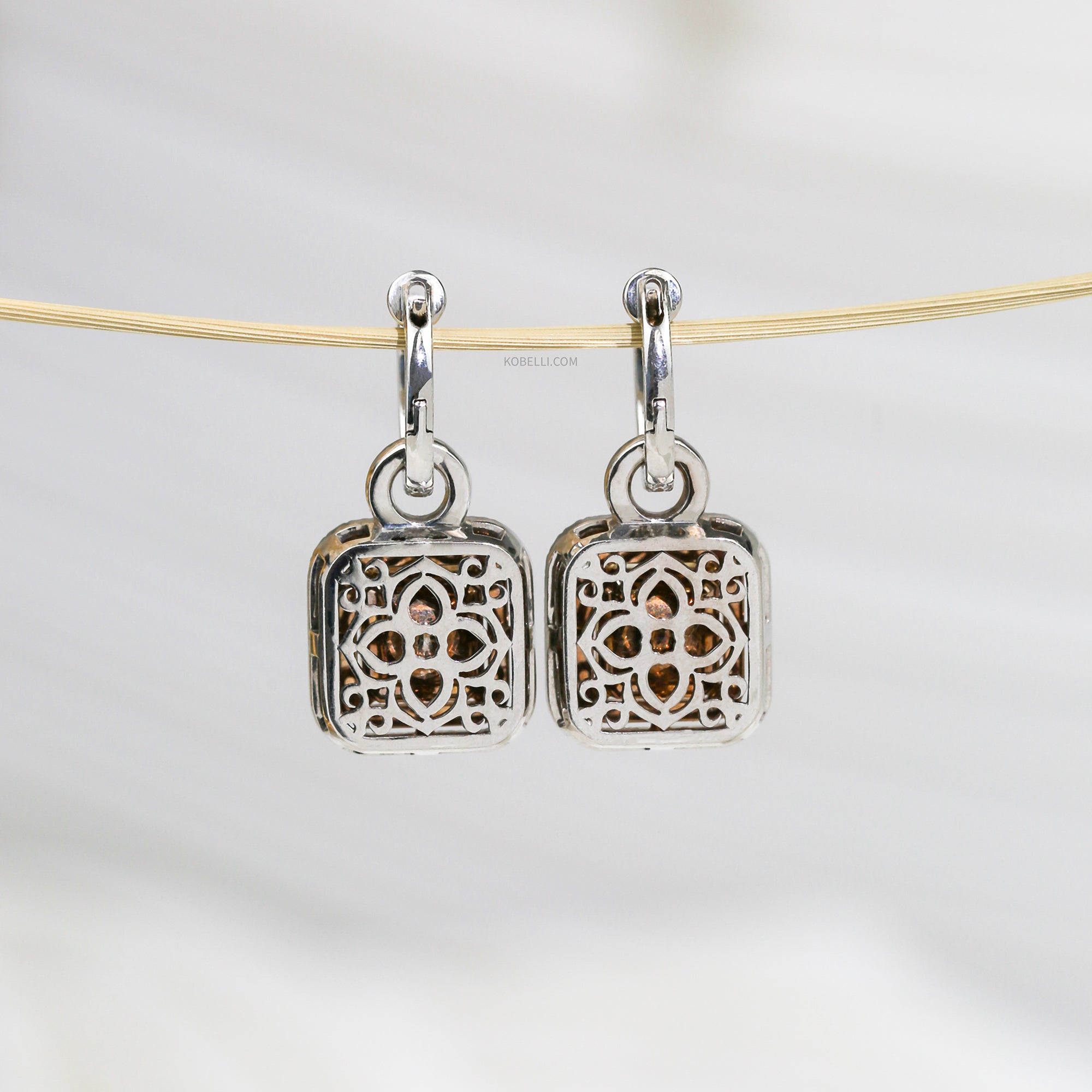 8.27 Carat Yellow Diamond Meira Dangles