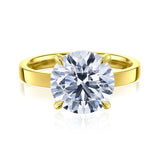 4 Carat Lab Grown Diamond Solitaire Granada Ring in Yellow Gold