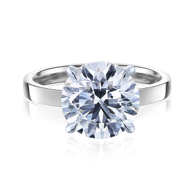 4 Carat Lab Grown Diamond Solitaire Granada Ring in White Gold