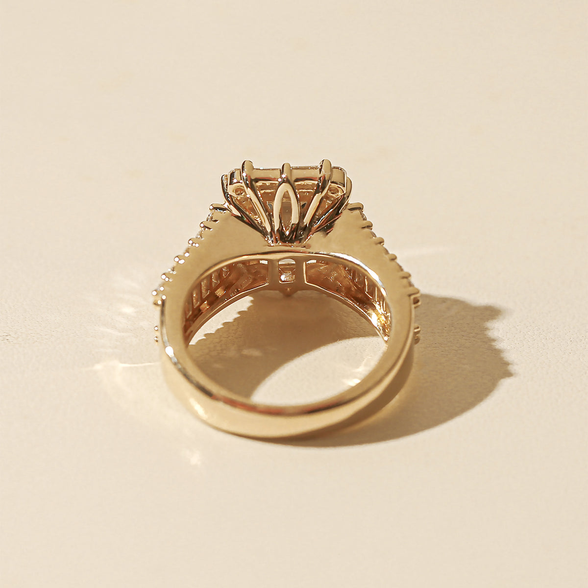 6 Carat Lab Grown Diamond Box Cluster Diva Bridal Set