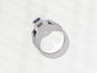 Kobelli 1.24 Carat TGW Sapphire & Diamond Engagement Ring