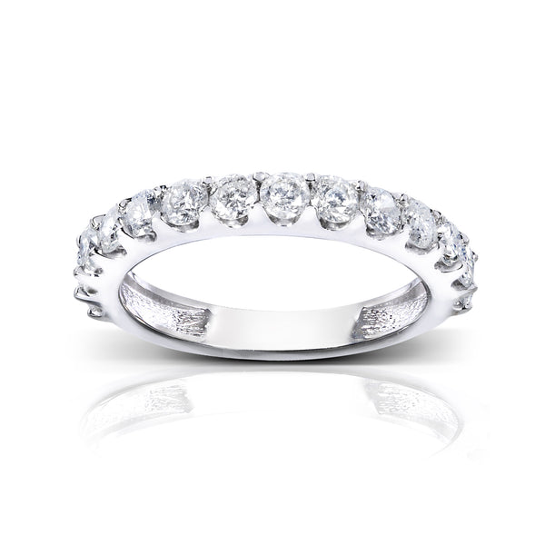 1 Carat Natural Diamond 3mm Half Eternity Lorraine Ring