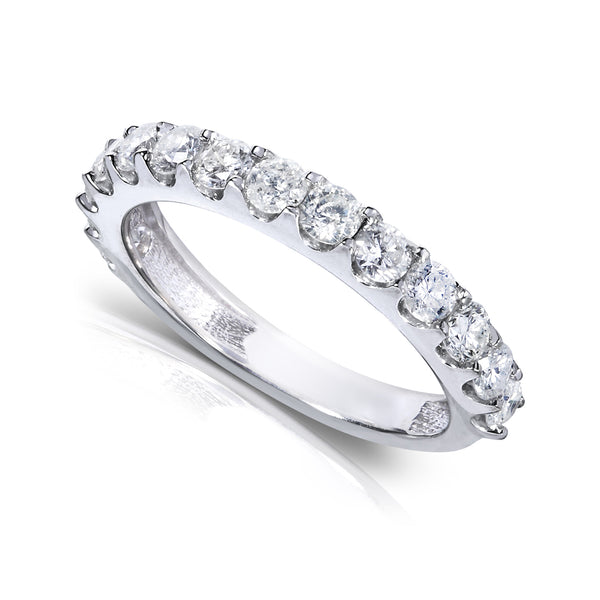 Lorraine 1ct.tw Round Brilliant Diamond Prong Band