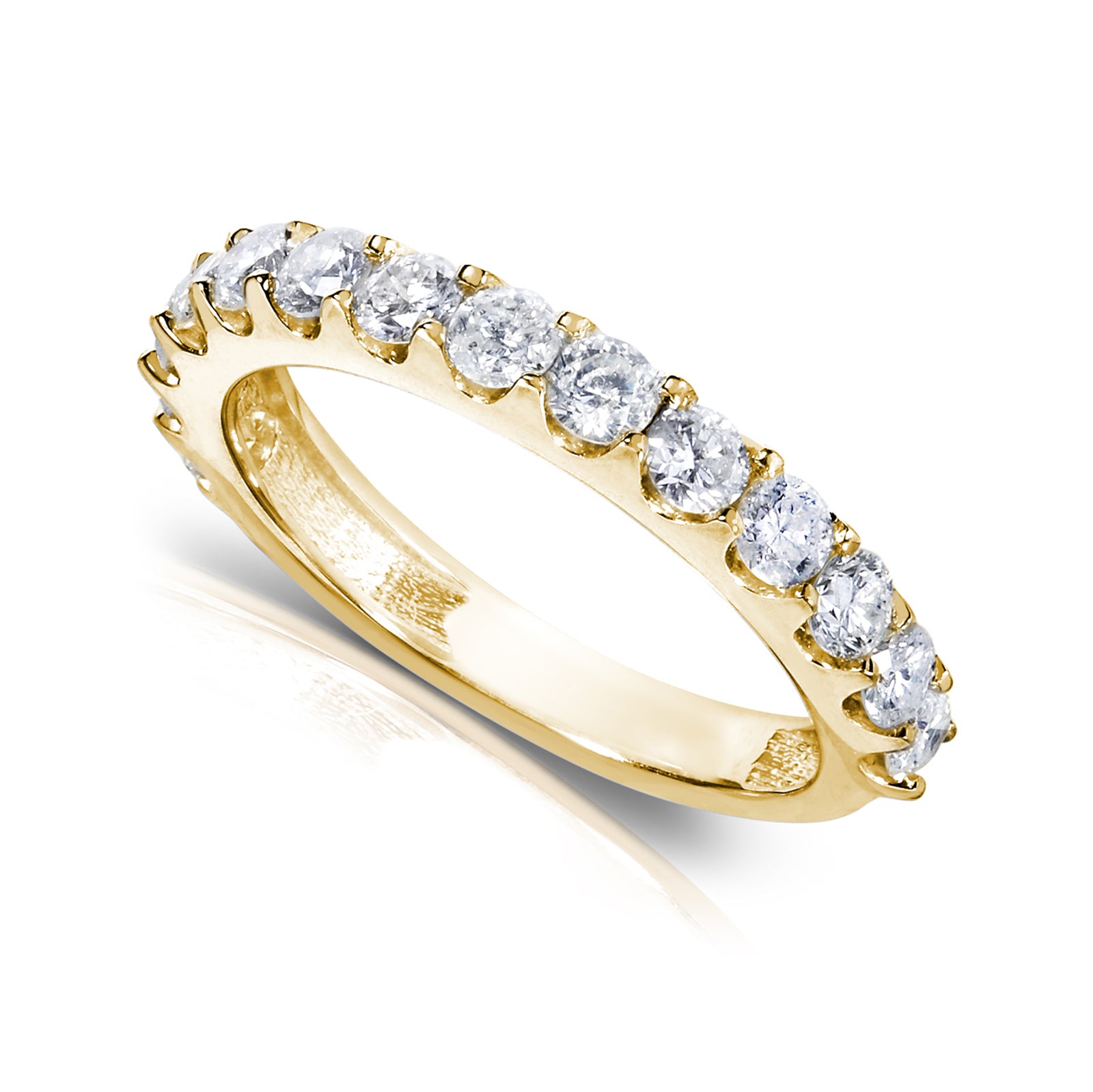 1 Carat Lab Grown Diamond 3mm Half Eternity Lorette Ring