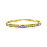 4ct Justine Half-Half Bangle