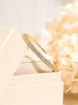 Lab Grown Diamond Bangle in Yellow Gold