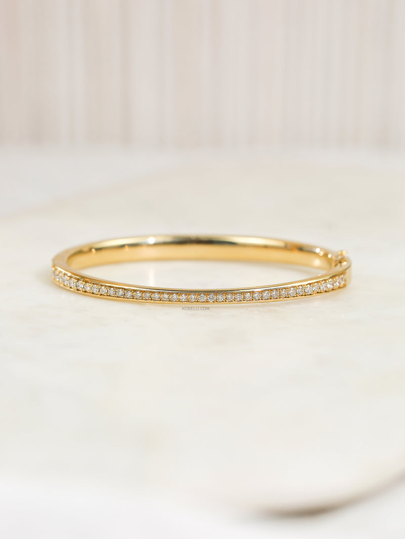 4ct Justine Half-Half Bangle