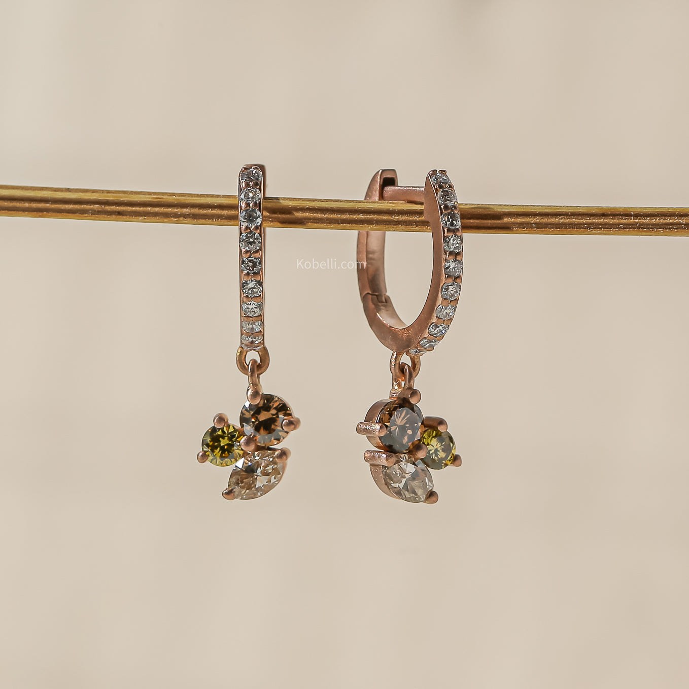 Kobelli Custom Tailored Diamond Earrings