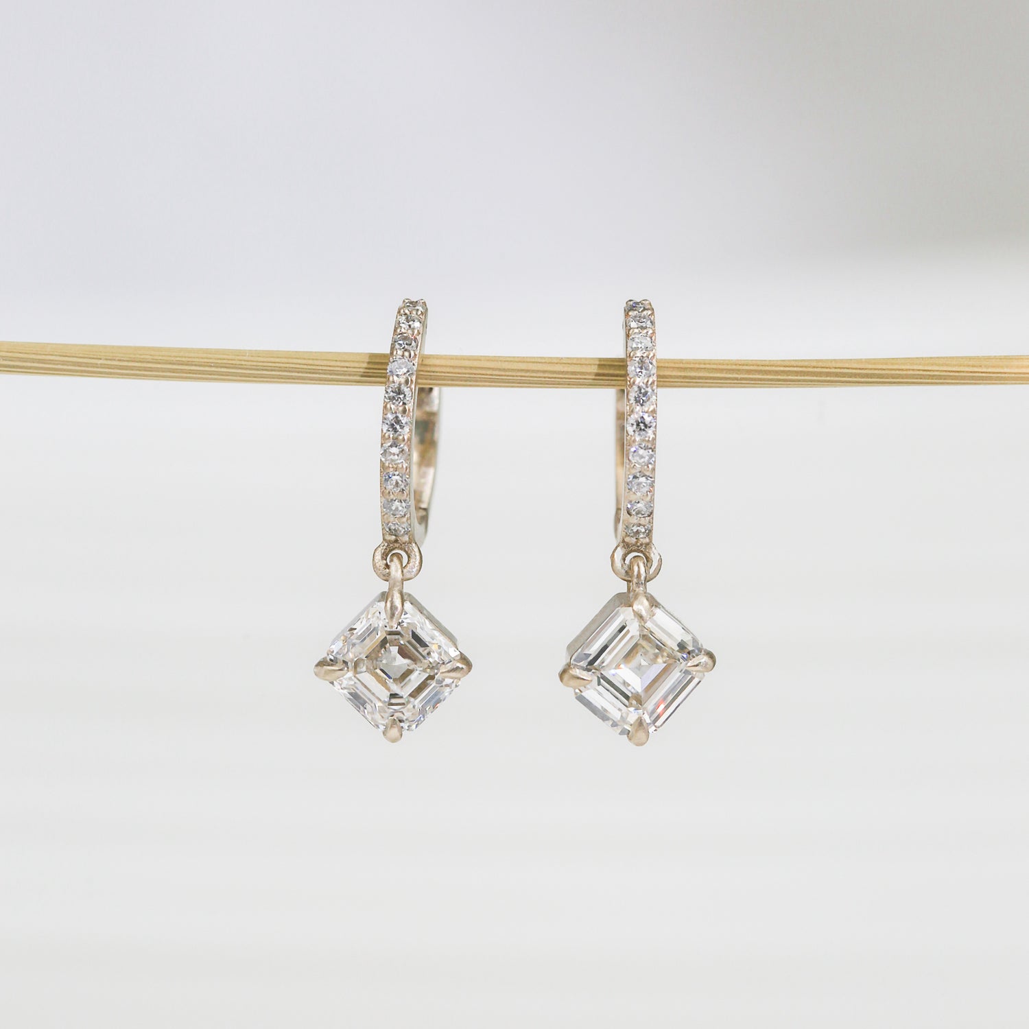 Asscher Kite Ivory Earrings
