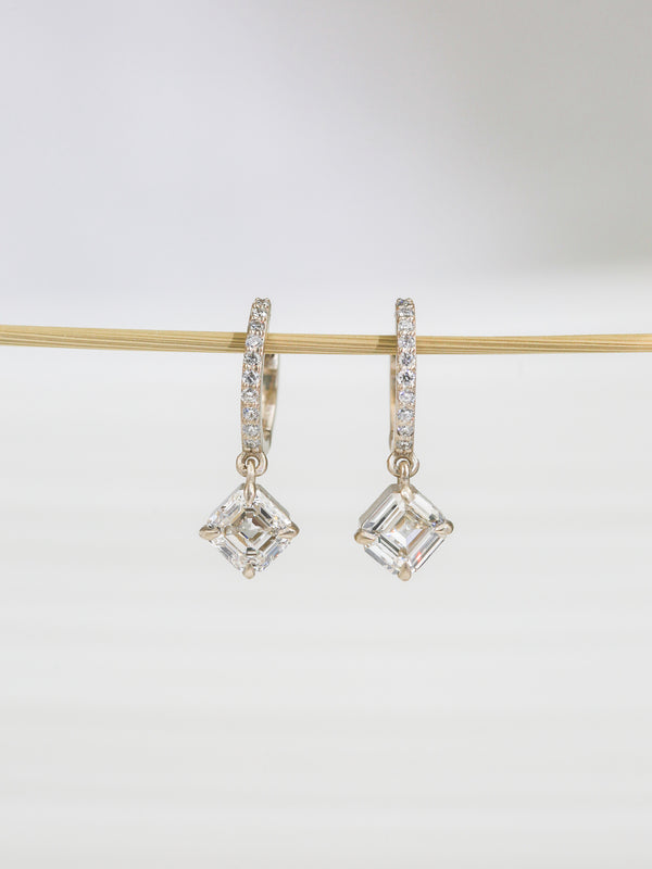 Asscher Kite Ivory Earrings