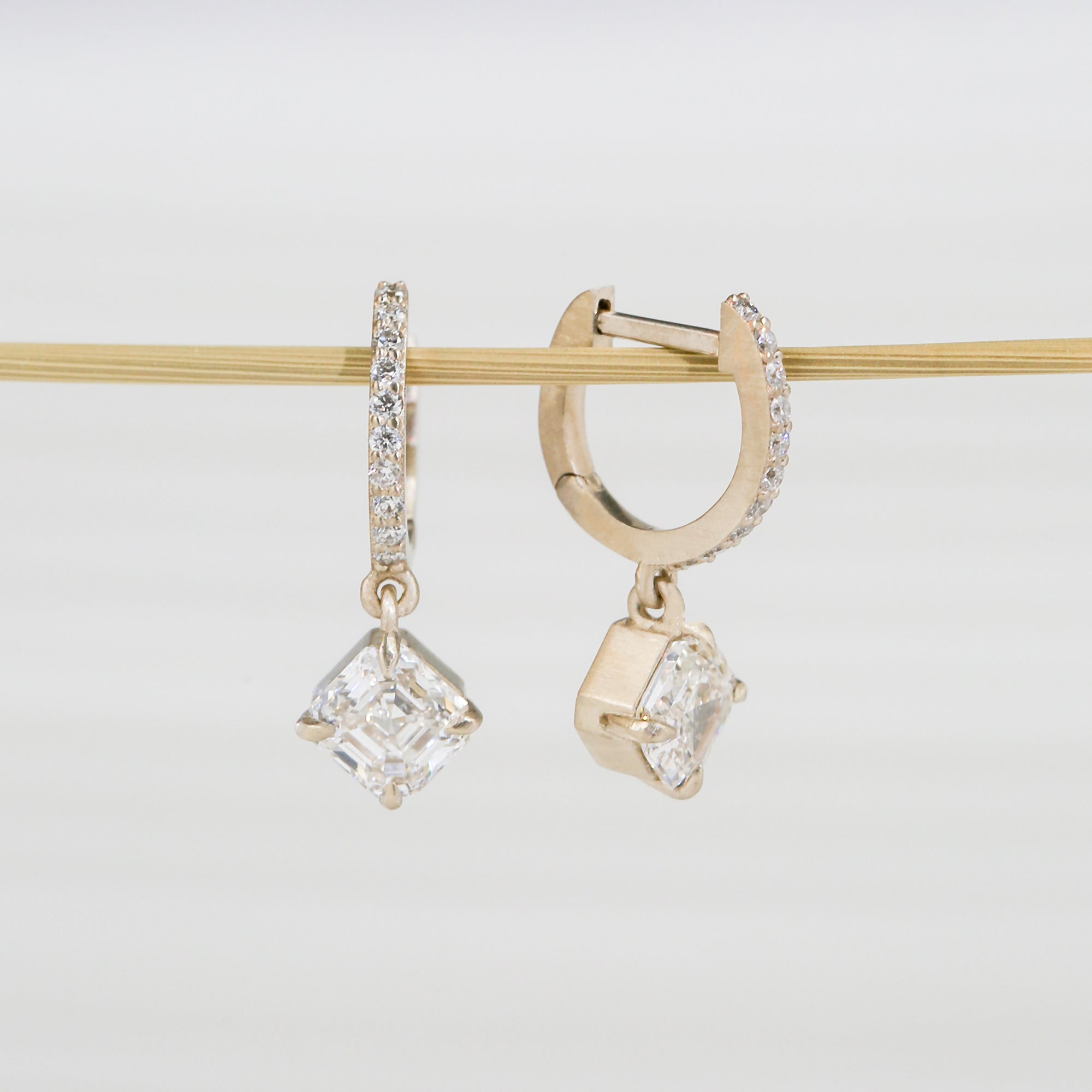 Asscher Kite Ivory Earrings