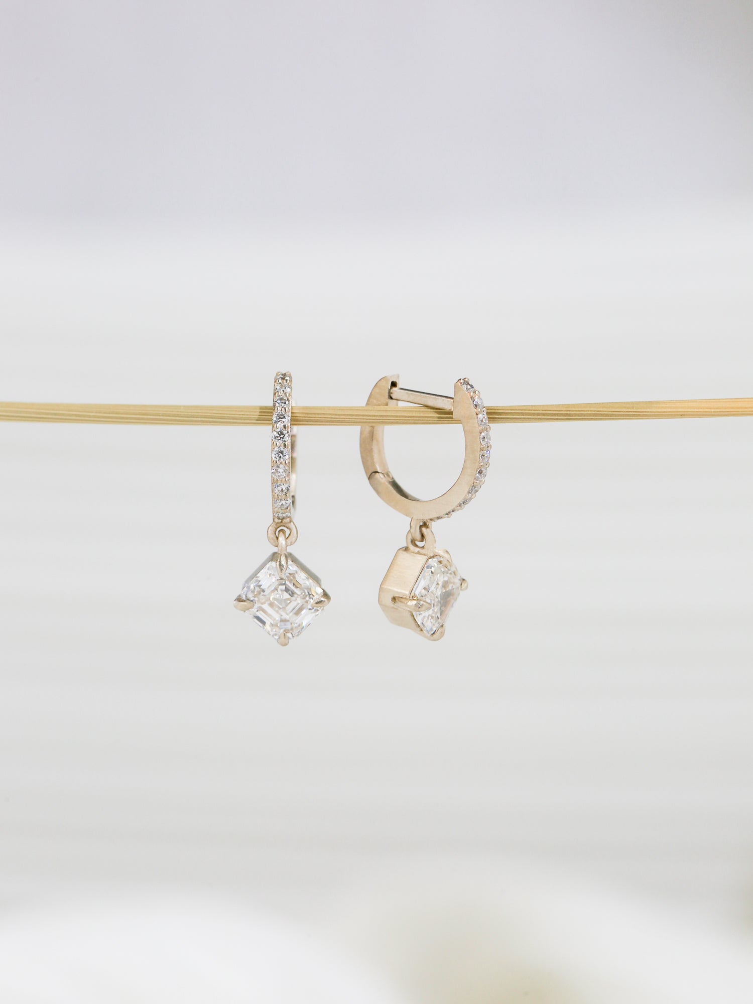 Asscher Kite Ivory Earrings