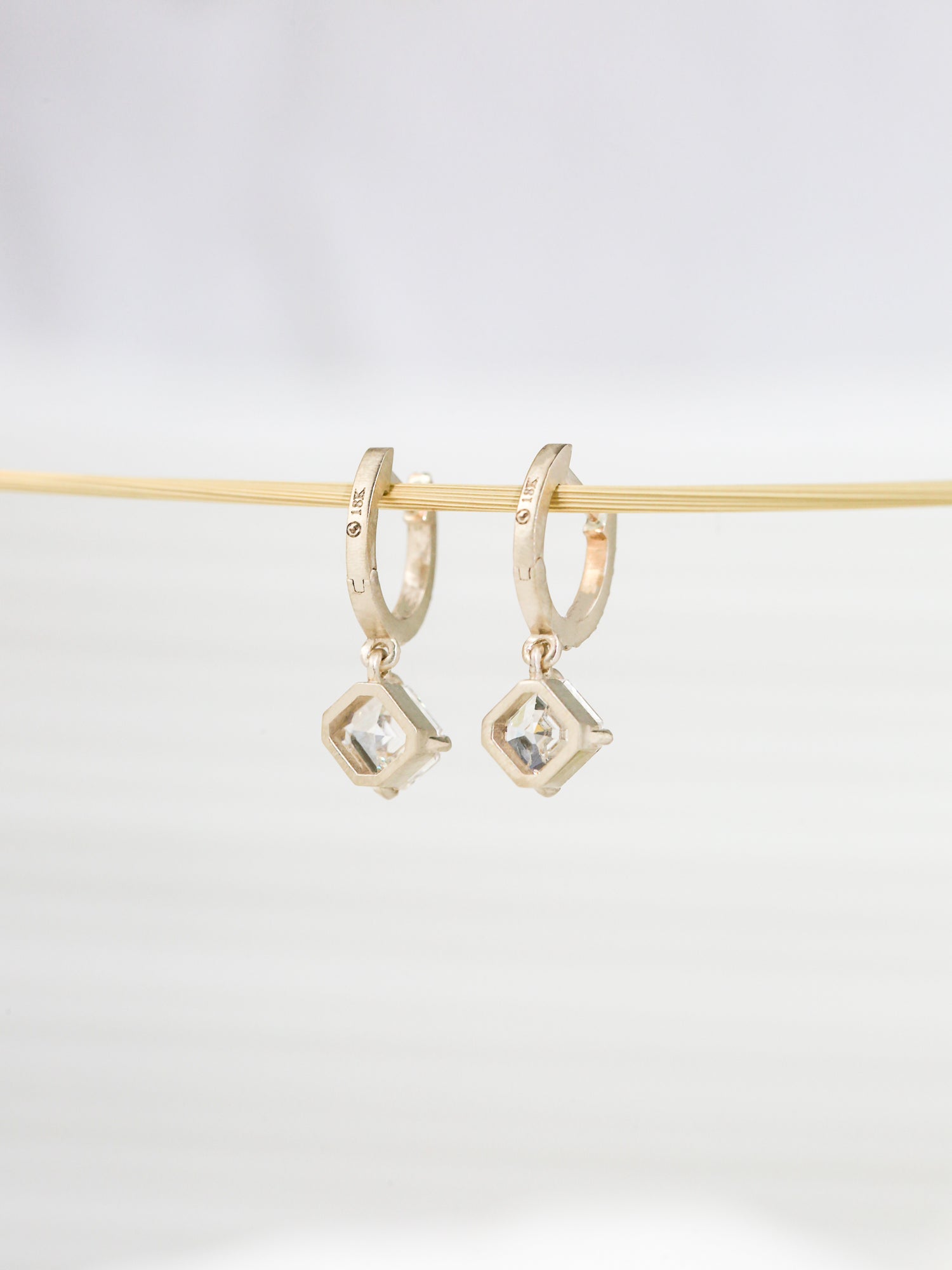 Asscher Kite Ivory Earrings
